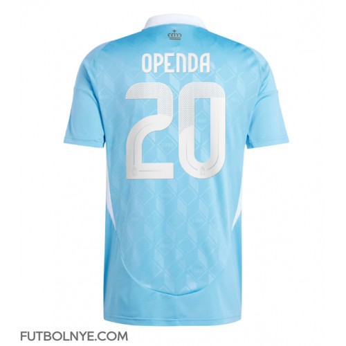 Camiseta Bélgica Lois Openda #20 Visitante Equipación Eurocopa 2024 manga corta